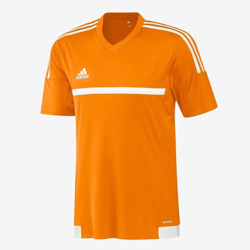 Adidas MLS Match Jersey Mens M Orange White 3 Stripes Climacool Soccer Blokecore